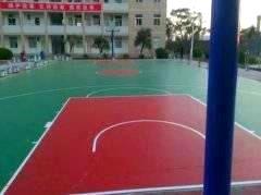 <b>硅PU篮球场——湛江91841部队完工！</b>